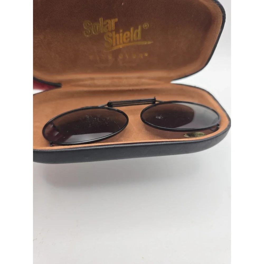 Solar Shield Fits Over Clip On Sunglasses With Case